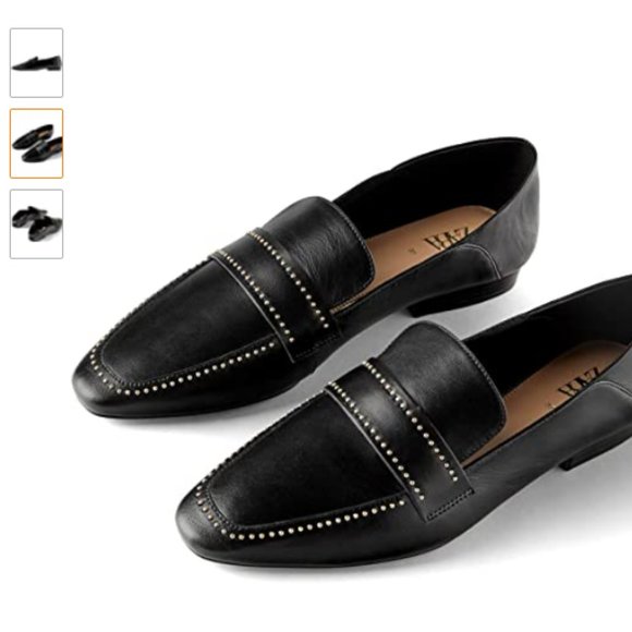 Zara Shoes - Zara Black Leather Loafers